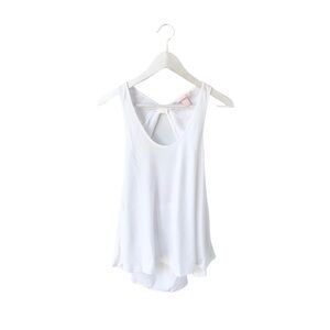 🌸New🌸 Victoria’s Secret Sleeveless Open Back Tank Top Small White NIP